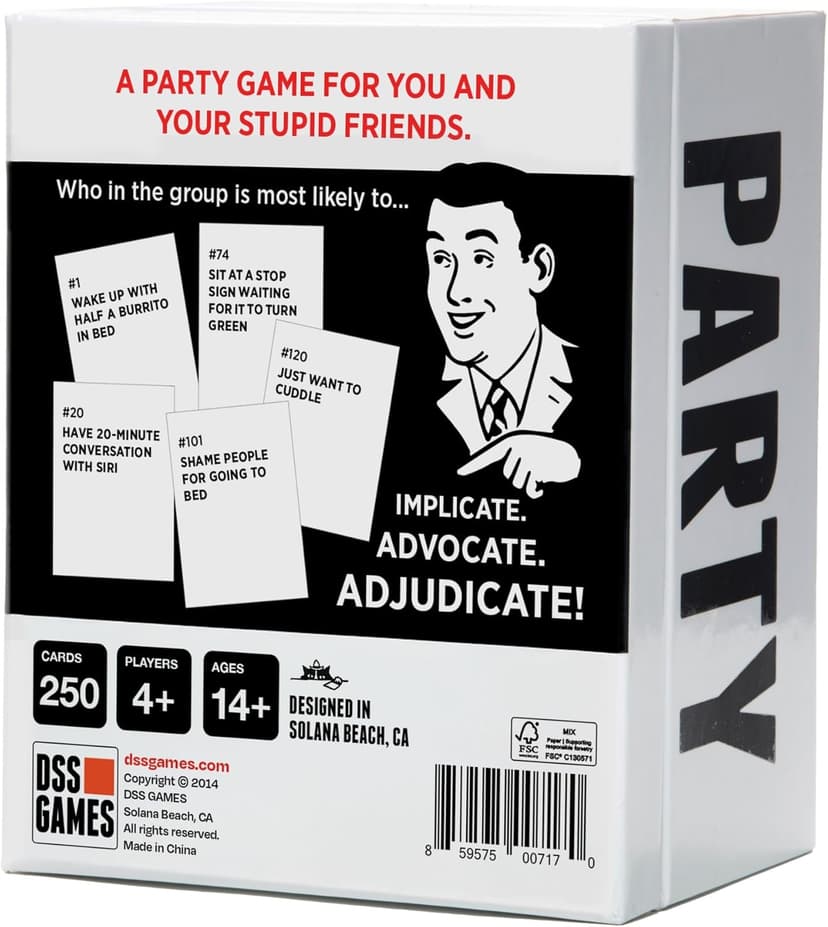 DSS Games Who's Most Likely to...Kinda Clean Family Edition [A Party Game | Great for Adults & Teens | Game Nights & Big Groups | Ages 14+]