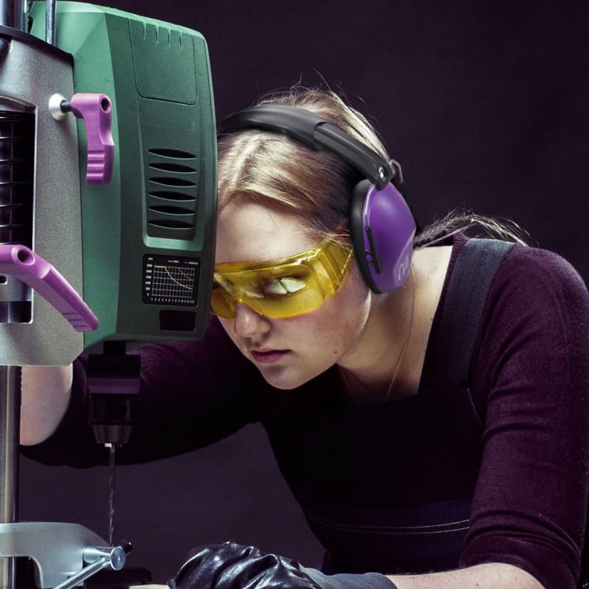 Pro For Sho 34dB Hearing Protection Ear Muffs – Highest NRR Compact Design Ear Protection for Loud Events & Sensory Use