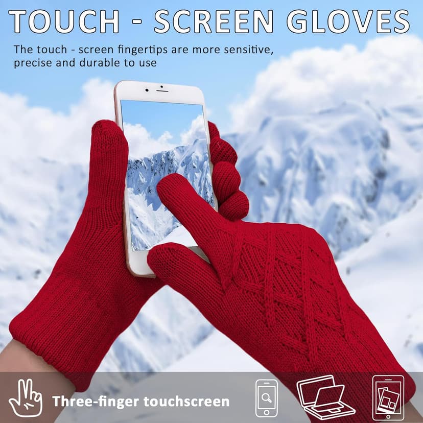 DRYMILE Alpine Waterproof Dexterity Gloves – Thermal Fleece Gloves for Men & Women – Touchscreen & Non-Slip Grip – Hiking, Skiing, Cycling, Fishing & Hunting.