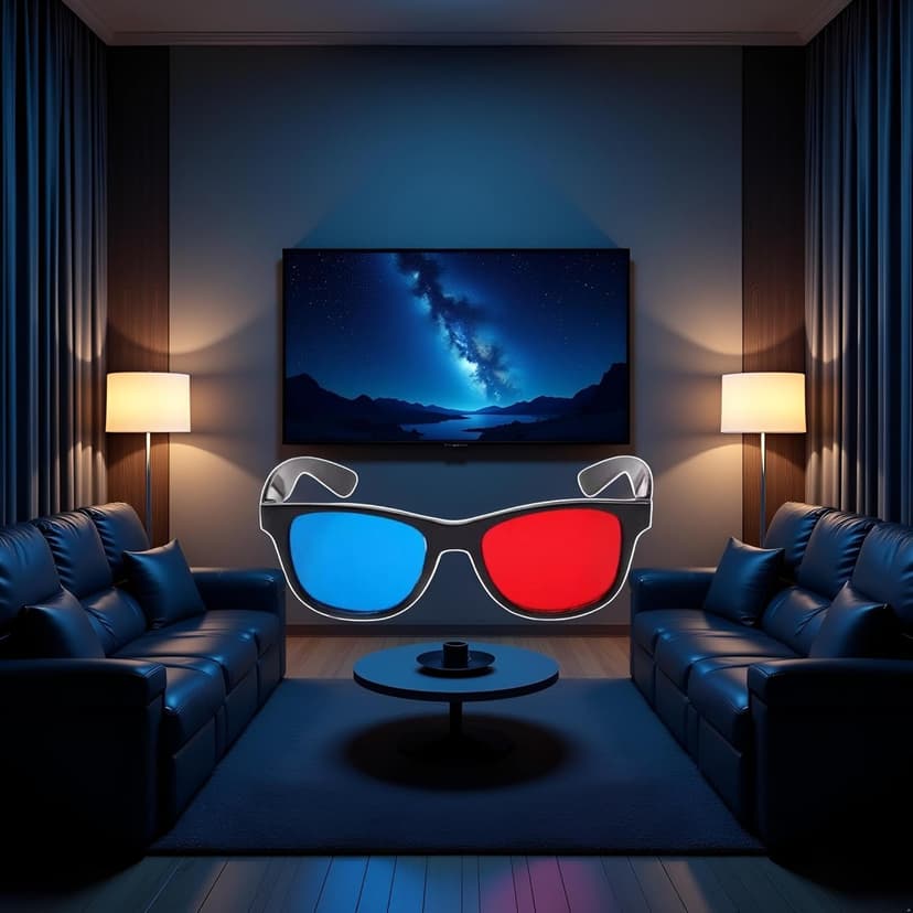 3Pcs Red and Blue 3D Glasses Universal TV Movie Dimensional Video Frame 3D Glasses DVD Game Glass 3D Style Glasses for 3D Movies Games, 3D Viewing Glasses, Televisions and Video