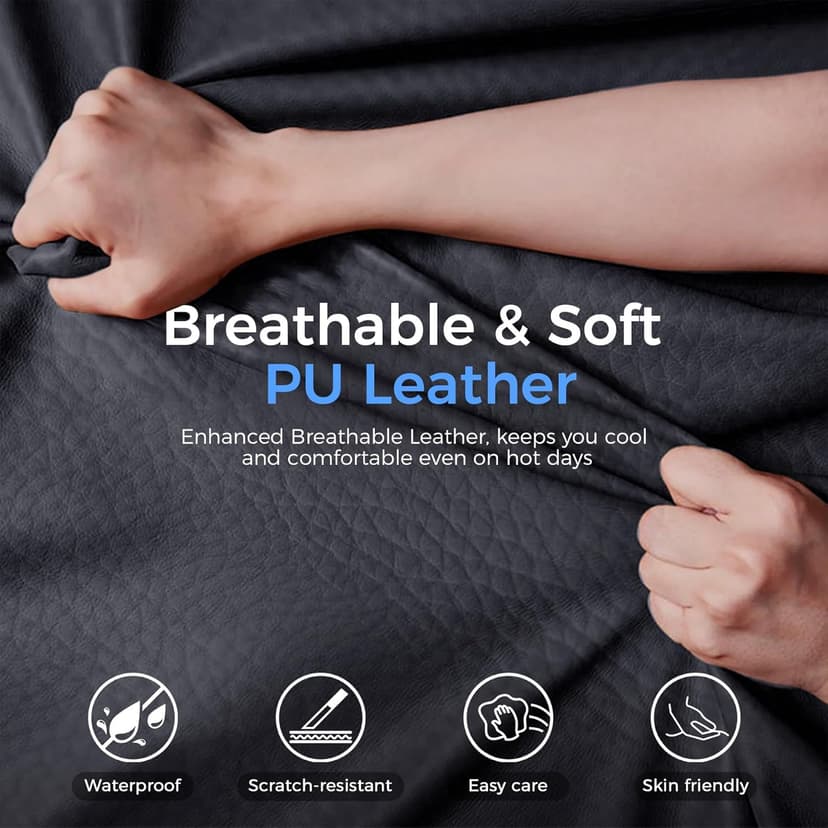 GTRACING Big and Tall Gaming Chair 400lbs Heavy Duty Office Chair with Foot Rest & Ergonomic Pocket Spring Lumbar Support, High Back 3D Saddle Shaped Cushion for Back Pain Relief, Matte-Black