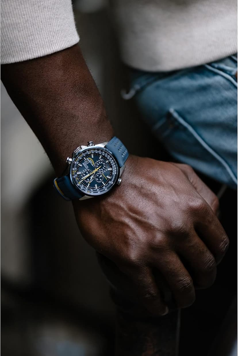 Citizen Citizen Men's Eco-Drive Sport Luxury World Chronograph Atomic Time Keeping Watch