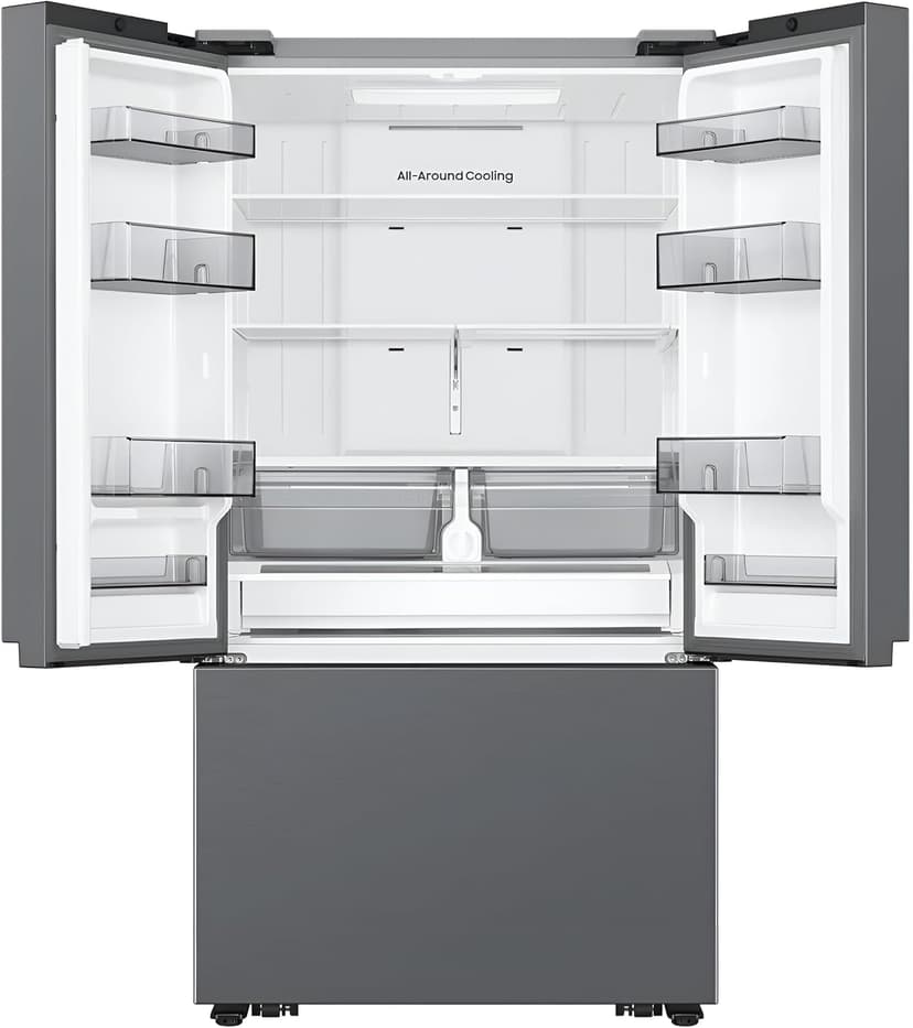 Samsung 27 Cu. Ft. Smart 3-Door French Door Counter-Depth Refrigerator with Dual Auto Ice Maker, All-Around Cooling, Stainless Steel