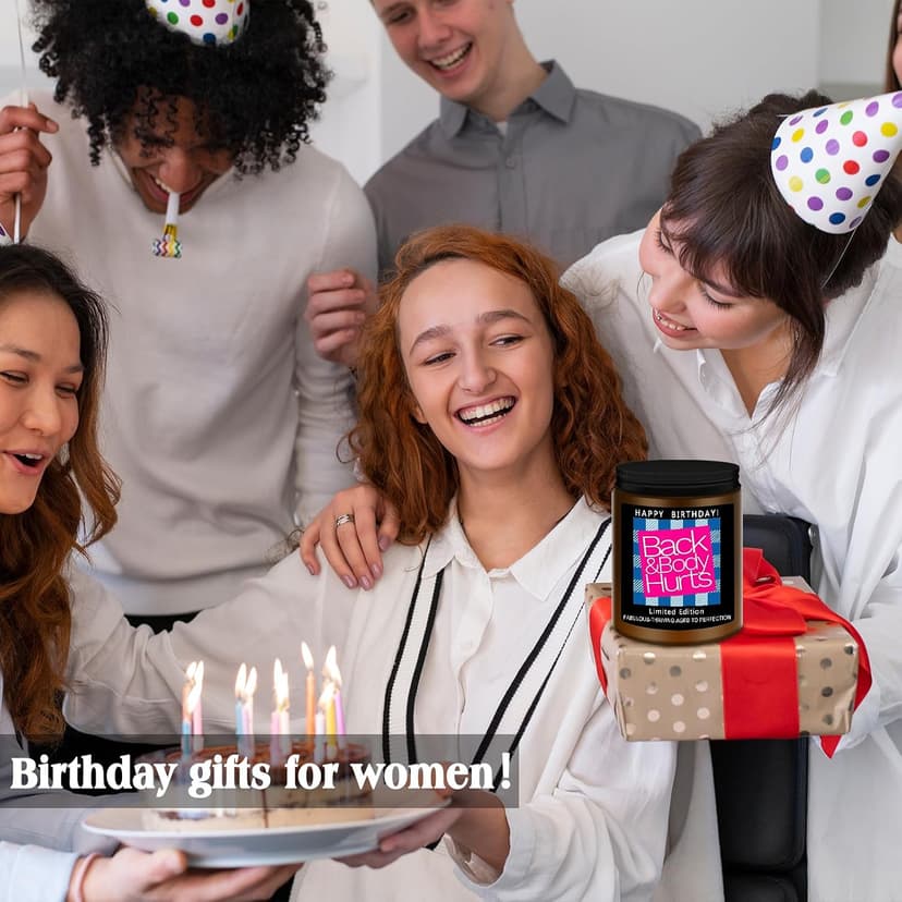Homsolver Birthday Gifts for Women Men, Happy Birthday Decoration Candles Gift for Her Him, Funny Friendship Mom Dad Sister Friends Wife Husband Present Ideas - Lavender Scented Candle B0GR469HKF