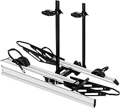 Young Hitch Mount Bike Rack with Ramp, 200 lbs. Capacity for 2 E-Bikes, Fat Tire and Standard, fits Cars, SUVs, RVs, Trailers with 2 Inch Receiver