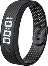 Gosasa Lightweight LED Digital Sport Watch Waterproof Fitness Tracker with Calorie Counter, Pedometer, Vibrating Alarm, USB Rechargeable Silicone Wristband for Men Women (Black)