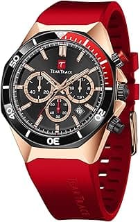 TEARTRACE Watches for Men Luxury Quartz Casual Chronograph 3ATM Waterproof Sport Wrist Watches Multifunctional with Silicone Strap Mens Watches