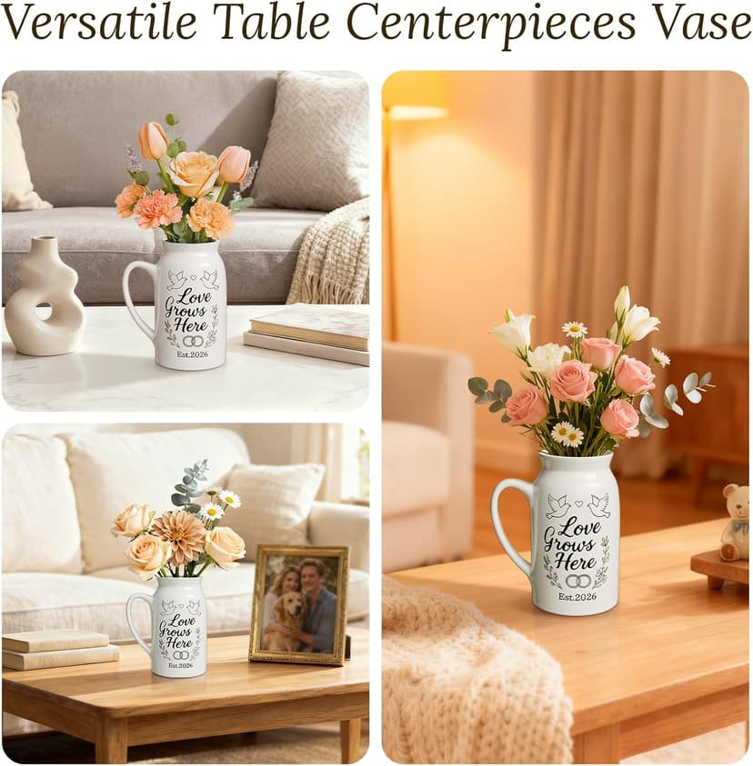 Wedding Gifts for Couples 2026: Love Grows Here & Rings Design - Home Decor Accents for Newlyweds