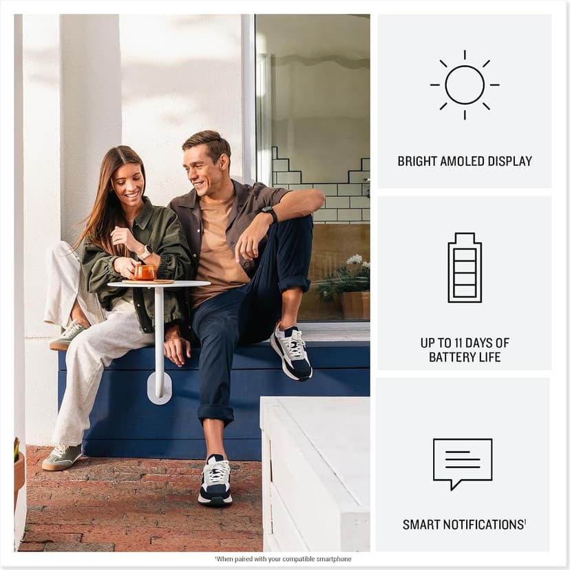 Garmin vívoactive® 6, Health and Fitness GPS Smartwatch, AMOLED Display, Up to 11 Days of Battery, Slate with Black Band