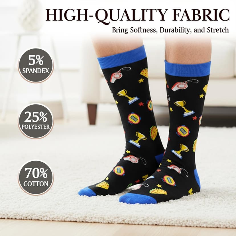 ZAGKOO Gifts for Teachers, Nurses, Bosses, Coaches - Funny Novelty Socks for Men, Women - Christmas, Thank You Gift Ideas