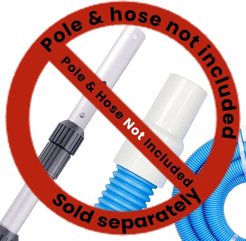 Sepetrel Commercial Grade Pool Vacuum Head with Wheels,14" Extra-Wide & Weighted Flexible Heavy-Duty Vac Cleaner for Effortless, Deep Cleaning