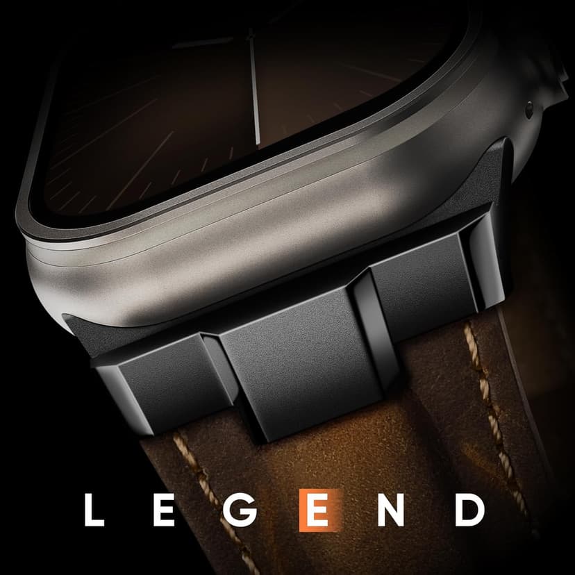 Suitisbest Leather Band Compatible for Apple Watch Ultra Band 49mm 46mm 45mm 44mm 42mm 41mm 40mm, Genuine Leather Replacement Strap for iWatch series 11 10 9 8 7 6 5 4 3 2 1, SE 3 2 1, Ultra 3 2 1