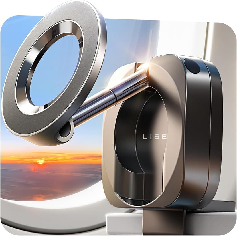 Phone Stand Hands Free MagSafe Travel Accessories Flying Long Flight International Travel Must Haves Gifts for Men LISEN Airplane Travel Essentials for Flying Airplane Phone Holder for Desk B0CKN1N2YH