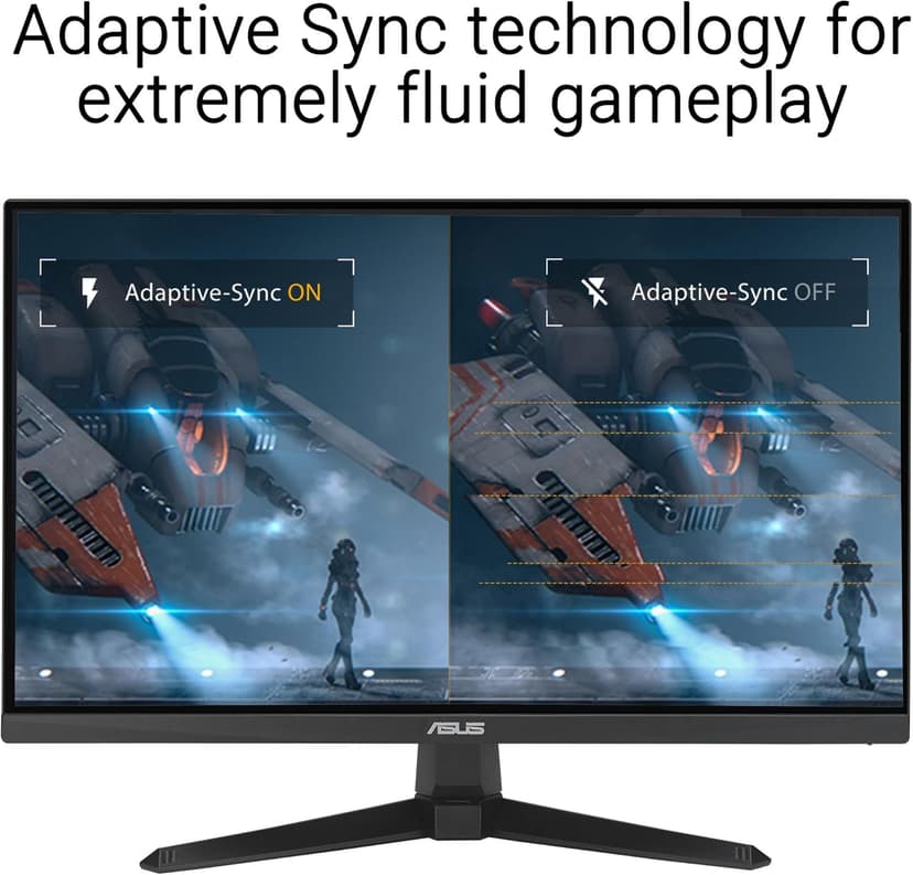ASUS TUF Gaming 24” (23.8” viewable) 1080P Monitor (VG249QE5A) - FHD, 144Hz Overclock to 146Hz, IPS, Extreme Low Motion Blur Sync, 1ms, Speakers, Variable Overdrive, DisplayWidget Center, 3yr Warranty