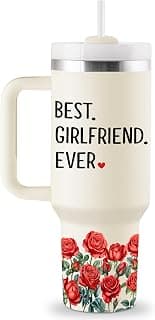 Anniversary, Christmas, Valentines Day Gift Ideas for Her - 40oz Travel Cup Insulated Tumbler with Lid & Straw Gifts for Girlfriend - Girlfriend Birthday Gifts for Women B0FVDQHKY6