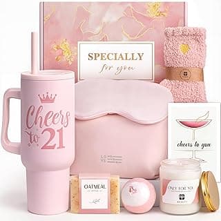 21st Birthday Gifts for Women - Gifts for 21 Year Old Female - 8 Pieces Best 21st Birthday Party Gift Ideas for Daughter,Niece,Granddaughter B0G2X8XTSV
