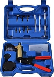 DHA Hand Held Vacuum Pressure Pump Tester Brake Fluid Bleeder Kit, Vacuum Pump Pressure Tester Brake Bleeding Kit for Car Motorcycle One Man