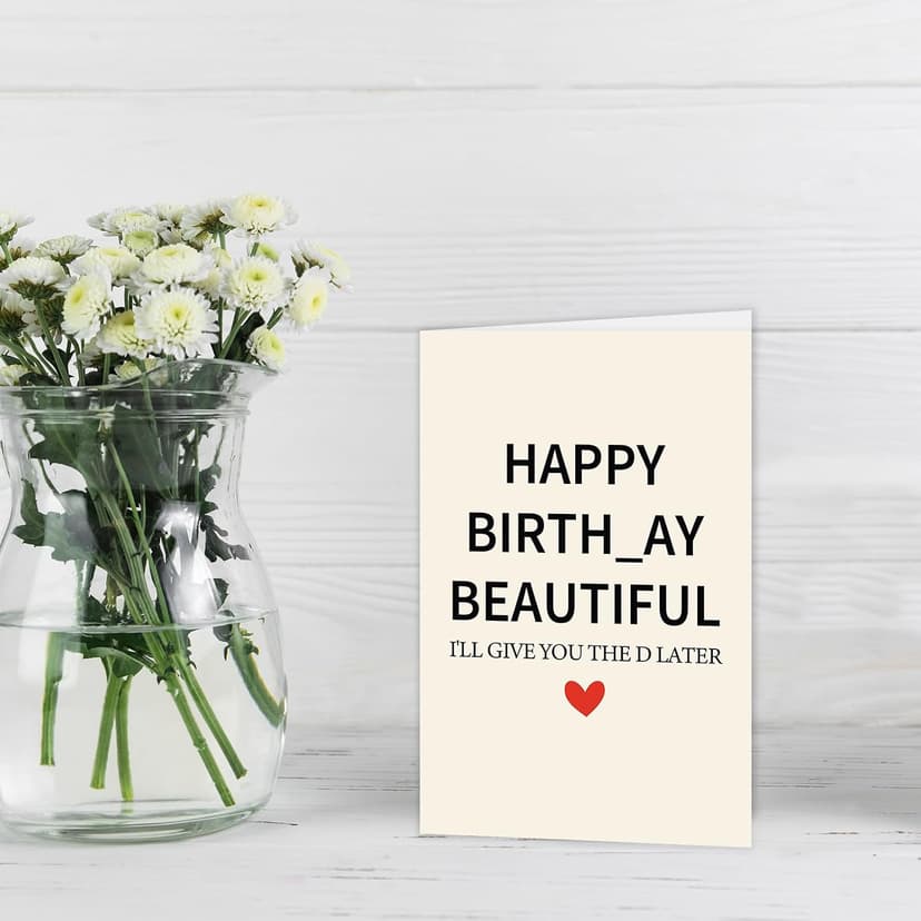 Funny Birthday Card for Wife from Husband, Best Gift for My Wife Birthday, Happy Wife Birthday Gift Ideas for Her, Sweet Birthday Card for Women Her Girlfriend B0DDBDZVLZ