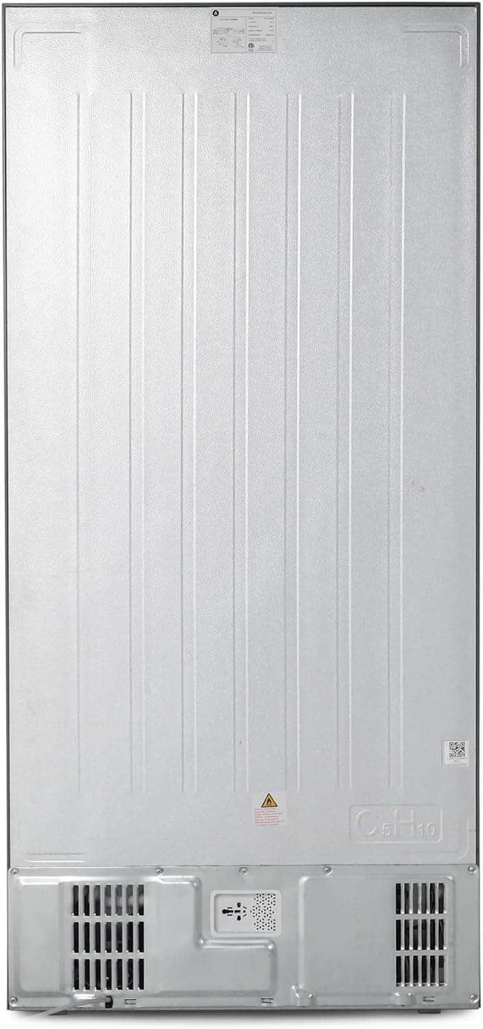 Commercial Cool 18.9 Cu. Ft. French Door Refrigerator, 33 Inch Wide Refrigerator with 2 Bottom Mount Freezer Drawers, Frost Free, LED Lighting, Digital Temperature Control, CCRF1890KB, Black