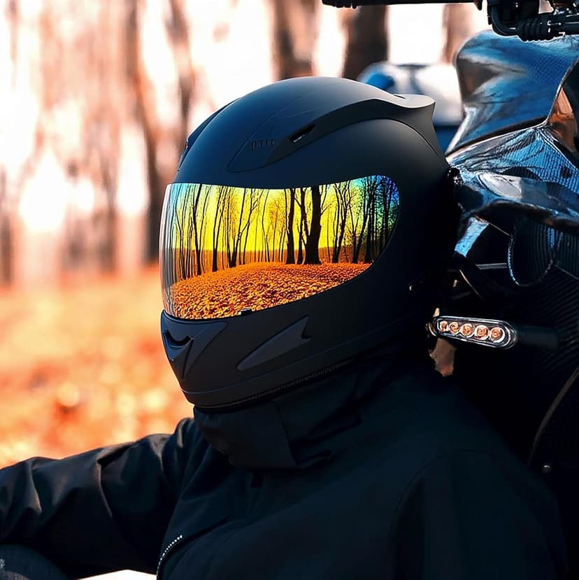 1Storm Motorcycle Bike Full FACE Helmet Mechanic