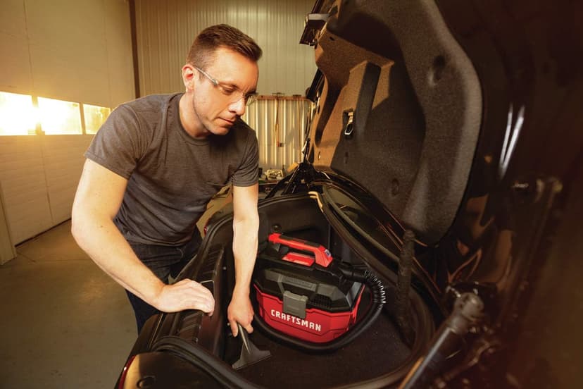 CRAFTSMAN V20 Cordless Vacuum Cleaner, Shop Vac Wet/Dry, 2 Gallon, 7ft Hose, Bare Tool Only (CMCV002B)