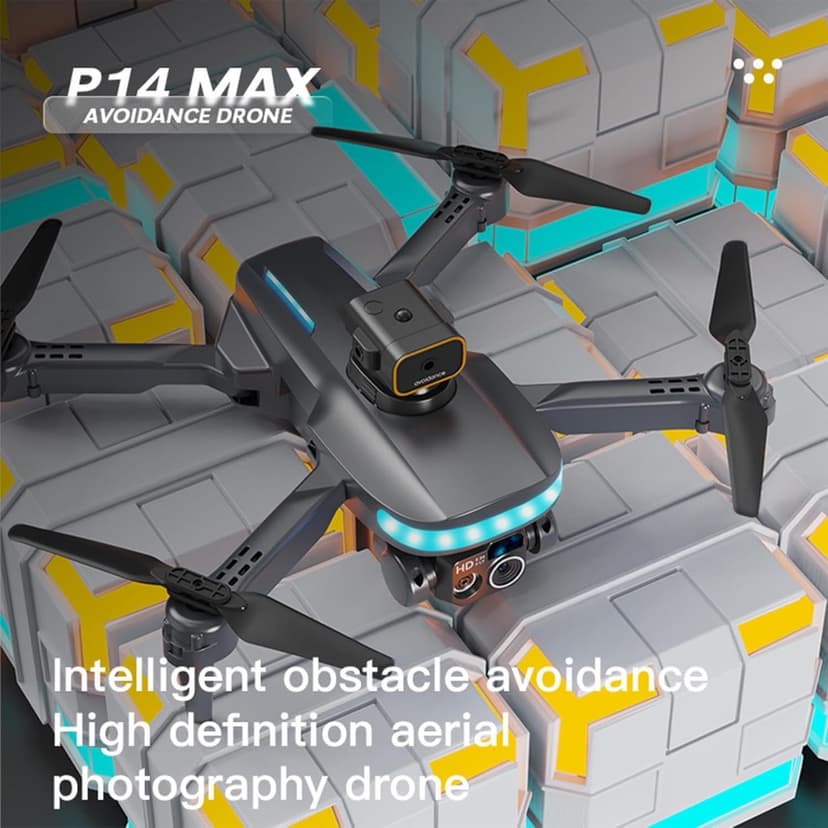 WiFi FPV Drone with 4K HD Camera – Foldable RC Quadcopter, Altitude Hold, Headless Mode, Route Fly, 80-100m Control Range, VR Experience, Ideal for Beginners, Includes Carrying Case (Black)