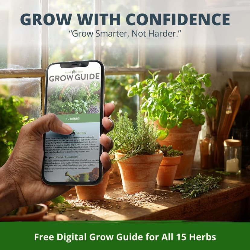 15 Culinary Herb Seeds - Heirloom & Non GMO - High Germination Rate - Seeds for Planting Indoor Hydroponic or Outdoor Herbs Garden | Gardening Gift Men Women Gardeners - Basil, Cilantro, Mint B07JCFWJ98