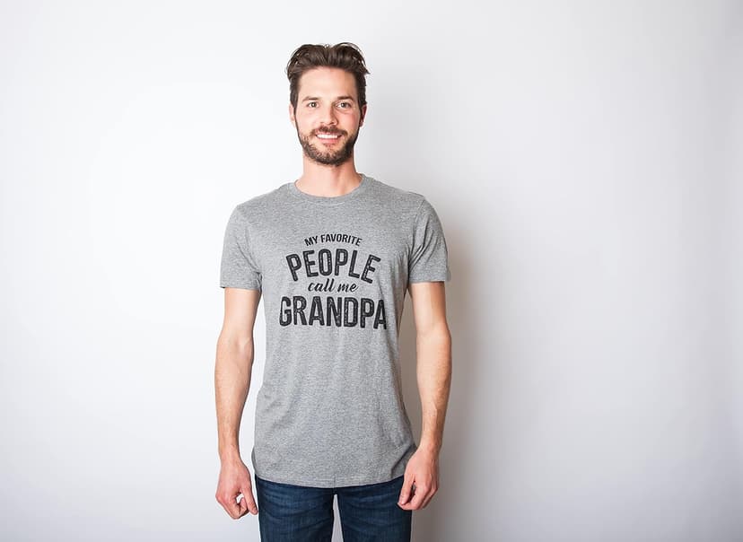 Crazy Dog Mens T Shirt My Favorite People Call Me Grandpa Fathers Day Tee Idea for Dad