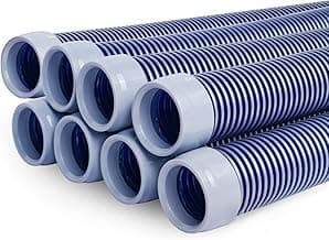 POOLWHALE Professional Swimming Pool Vacuum Cleaner Hose -1.5” 8 Piece Hoses, Perfect Vacuum Extension/Replacement - Compatible with all Major Automatic Pool Cleaners