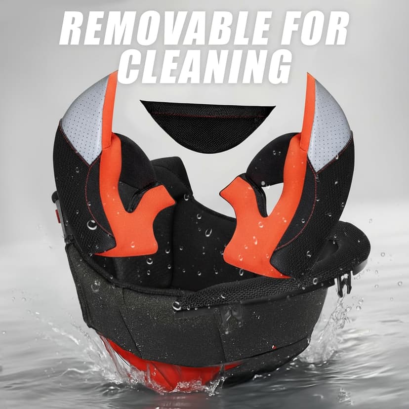 CYRIL Full Face Motorcycle Helmet DOT Approved for Adults Men Women, Motorbike Street Bike Racing Helmet with Tinted & Extra Clear Tool-Free Swappable Visors, Includes Storage Bag