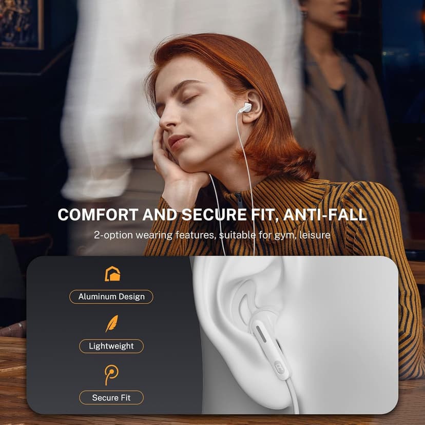 Gsangoo USB C Headphones USB Type C Earphone Wired Earbuds Plug Noise Canceling in-Ear Headphones with Microphone