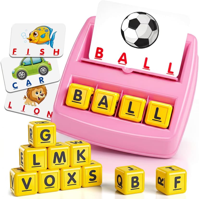 NARRIO Educational Toys for 3 4 5 Year Old Girl, Matching Letter Game Puzzles for Kids Ages 4-6, Preschool Learning Toys for Toddlers 2-4 Year Old Girl Gifts B08NXCK6MY