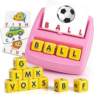 NARRIO Educational Toys for 3 4 5 Year Old Girl, Matching Letter Game Puzzles for Kids Ages 4-6, Preschool Learning Toys for Toddlers 2-4 Year Old Girl Gifts B08NXCK6MY
