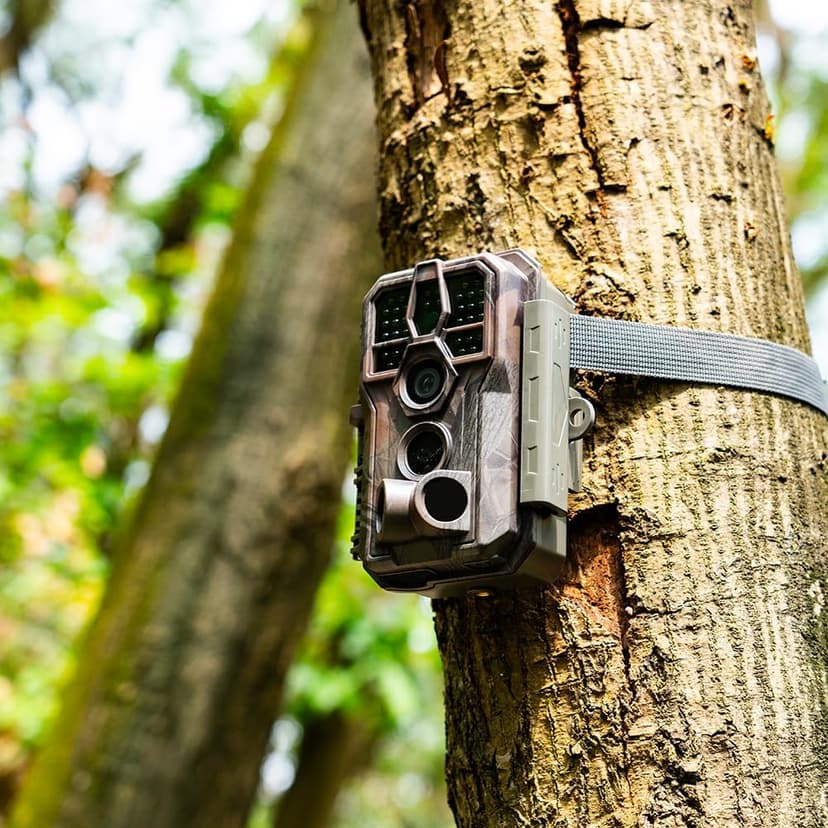 GardePro E5S Trail Camera (Non-Cellular, Non-WiFi), 64MP Photo & 1296P HD Video, 0.1s Trigger, 100ft No-Glow Night Vision, Motion Activated Wildlife Camera