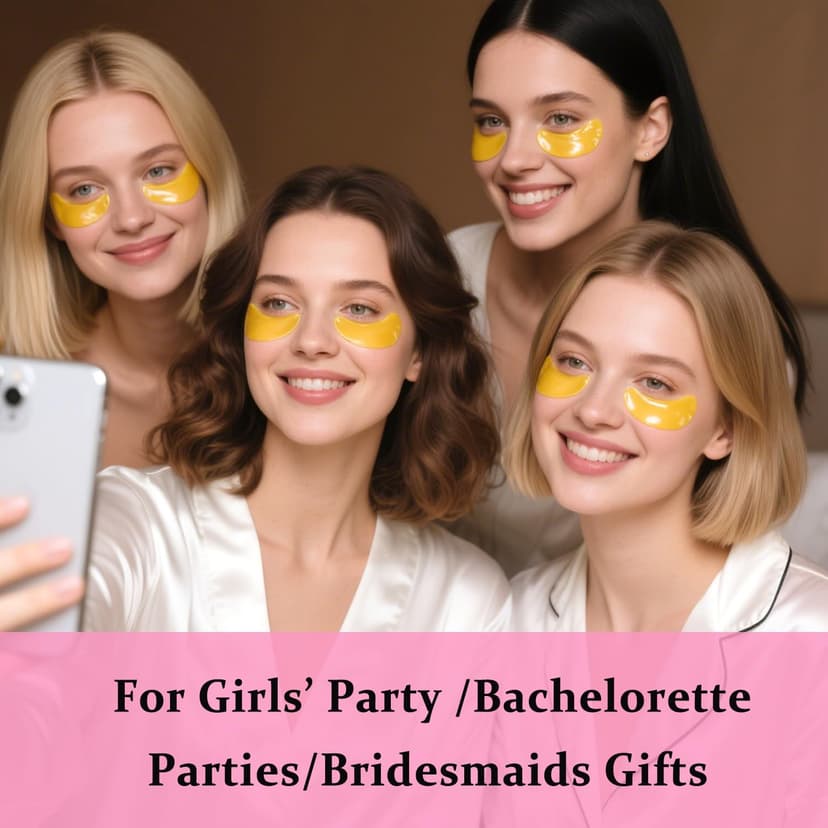 Eye Patches for Puffy Eye, Lip Mask Pads Reduce Fine Line, Hydrating Self-Care for Spa Nights, Bridal Parties & Bulk Gifts 30 Pairs 24K Gold Eye Masks & Lip Masks, for Spa & Bachelorette Favors B0D8Q8BVGP