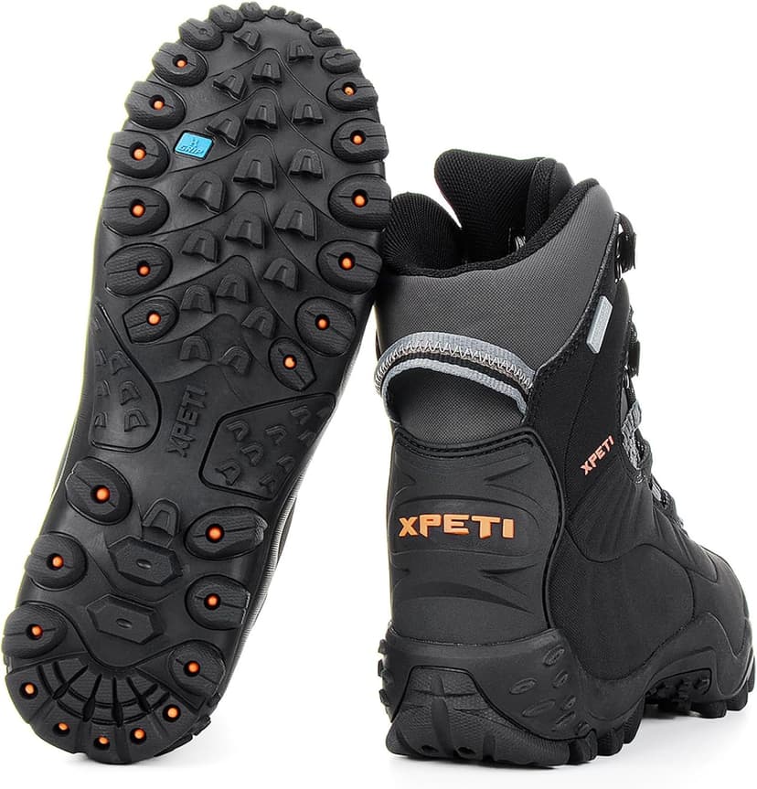 XPETI Men’s Thermator Mid-Rise Lightweight Hiking Insulated Non-Slip Outdoor Boots