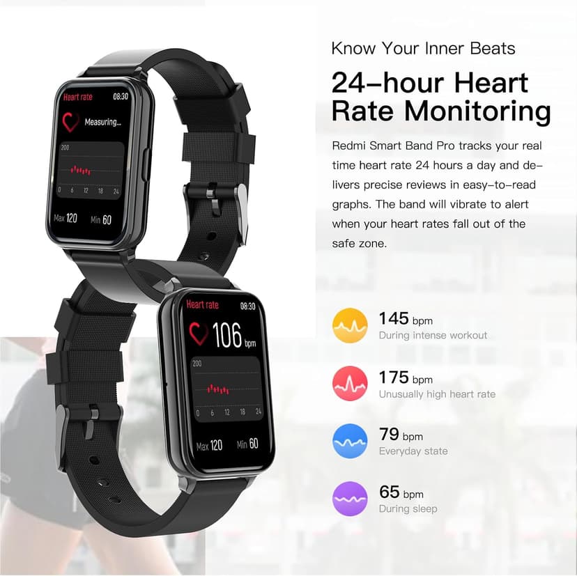 Smart Watch Fitness Tracker Make/Answer calls for Women Men with Heart Rate Blood Oxygen Sleep Monitor Sports Modes Step Calorie Counter IP68 Waterproof for Android Phones iPhone (Rectangle, Black)
