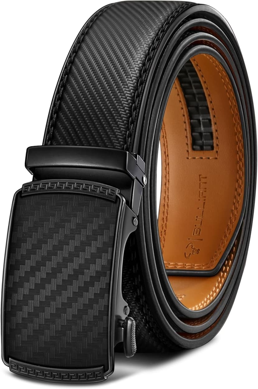 BULLIANT Men's Belt,Slide Ratchet Belt Adjsutable For Men Suit Casual Jeans Gift Boxed,Trim To Fit