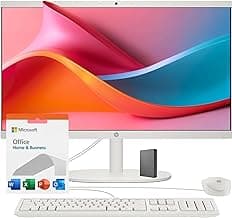 HP 22" All-in-One Desktop PC • The New Version and Look • 12 Month Microsoft Office • 40GB RAM • 1TB Storage (512GB SSD and 512GB External) • FHD Display • Intel Celeron Processor • Windows 11 Home