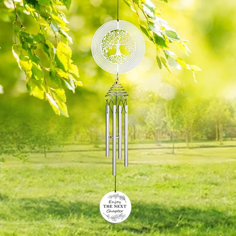 2026 Retirement Gifts for Women Coworker Teacher Nurse Boss Grandma Mom Friend, Retiree Gift Idea Leaving Going Away Gifts Retirement Gift for Women Men, Happy Retirement Wind Chimes Retired Gifts B0CHM6RJL5