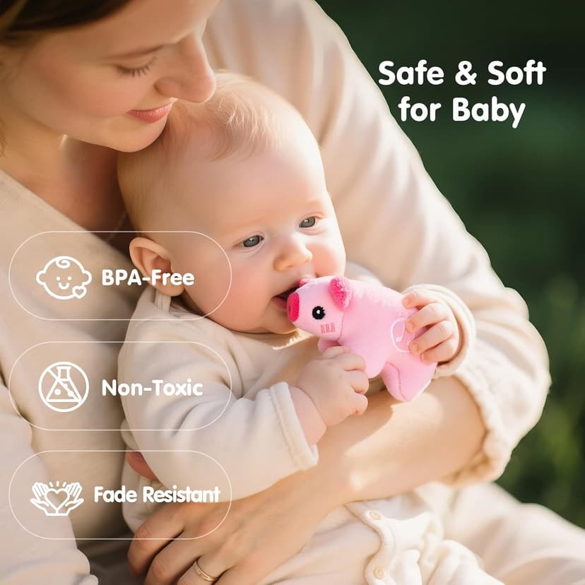 6PCS Farm Toys Montessori Toys for 6 Month Old Baby Gifts Toddlers Christmas Stocking Stuffers 1 Year Old Boy Girl Gifts hahaland Baby Toys 6-12 Months, Surprise Barn Farm Animals with Sounds Word B0F2HRNW75