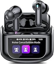 Wireless Earbuds, Bluetooth 5.4 Headphones Multi-Function Touch Screen with 5 EQ Modes, 48H Ear Buds Bass Stereo with ANC Noise Cancelling/Transparency Mode, IPX7 Bluetooth Earbuds for Android/iOS