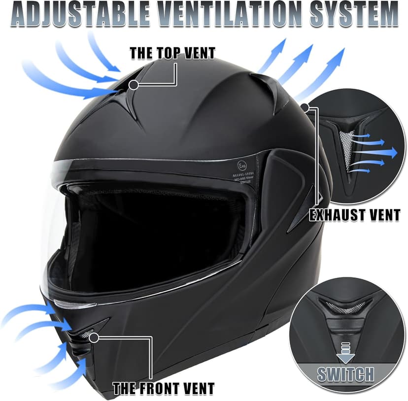 DOT Approved Full Face Motorcycle Helmet with Flip Up Dual Visor ，Full Face Motorcycle Helmet with Flip Up Dual Visor