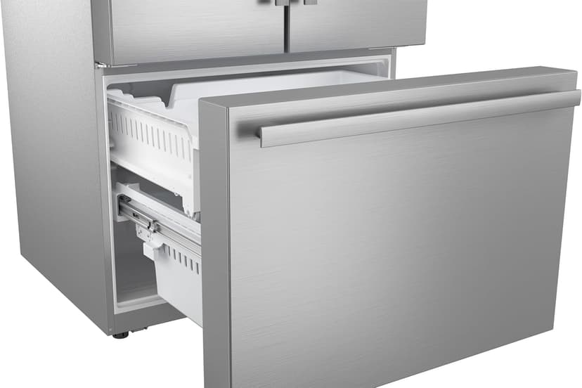 Sharp SJF2955KS 28.9 cu. ft., 3-door French Door Refrigerator, Ice/Water Dispenser, Advanced Cooling Plus System, Chill-Boost & Freezer-Boost, Automatic Dual Ice Maker Garage Ready, Stainless Steel