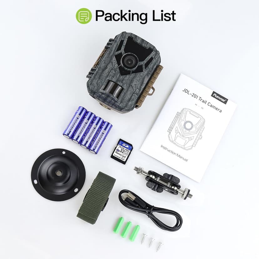 Trail Camera 2 Pack 36 MP 2.7K Game Camera 32GB Memory Card 4 Batteries Time 2.0" LCD Screen, Trail Cameras with 120°Wide Night Vision IP66 Waterproof for Monitoring Wildlife Trail Cam