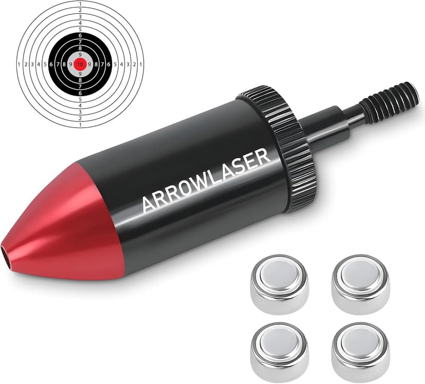 GOTICAL Arrow Laser Sight Tactical Archery Bore Sight Red Dot Laser for Compound Bow Crossbow Boresighter Sight Tool for Target