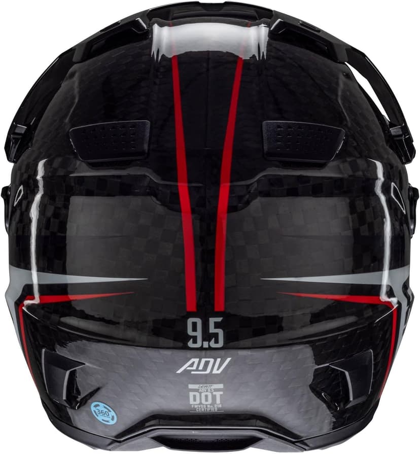 Leatt Helmet Kit ADV 9.5 Carbon with Free 4.5 Iriz Goggles & Bag - Ultimate Adventure Bundle - Lightweight Carbon Fiber Off-Road & Street Helmet - 360 Turbine Safety Technology