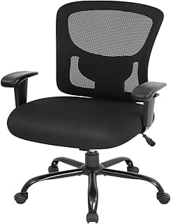 BestOffice Big and Tall Office Chair 500lbs Desk Chair Mesh Computer Chair with Lumbar Support Wide Seat High Back