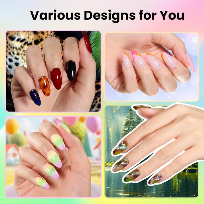 Color Enchantment with Everything Base Top Coat Beginner Starter at Home Nails Kit Manicure DIY Salon Tools Gifts for Women Beetles Gel Nail Polish Kit with U V Light - 80Pcs 55 Colors Gel Nail Kit B0CL4RWBYR