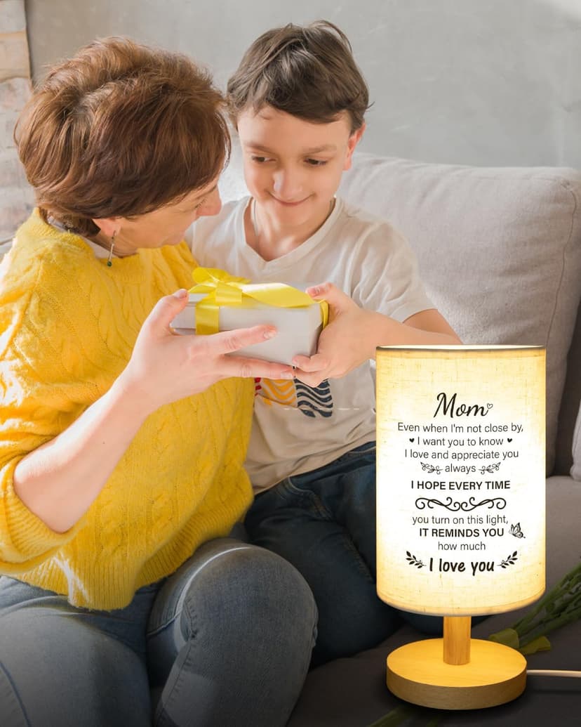 Birthday Gifts for Mom from Daughter Son, Christmas Mothers Day Gifts for Mom Gifts, Mother Lamp Decor for Bedroom Decor SOUHONEY Gifts for Mom from Daughter Son, Table Lamp for Mom Birthday Gifts B0CZP5CH5T